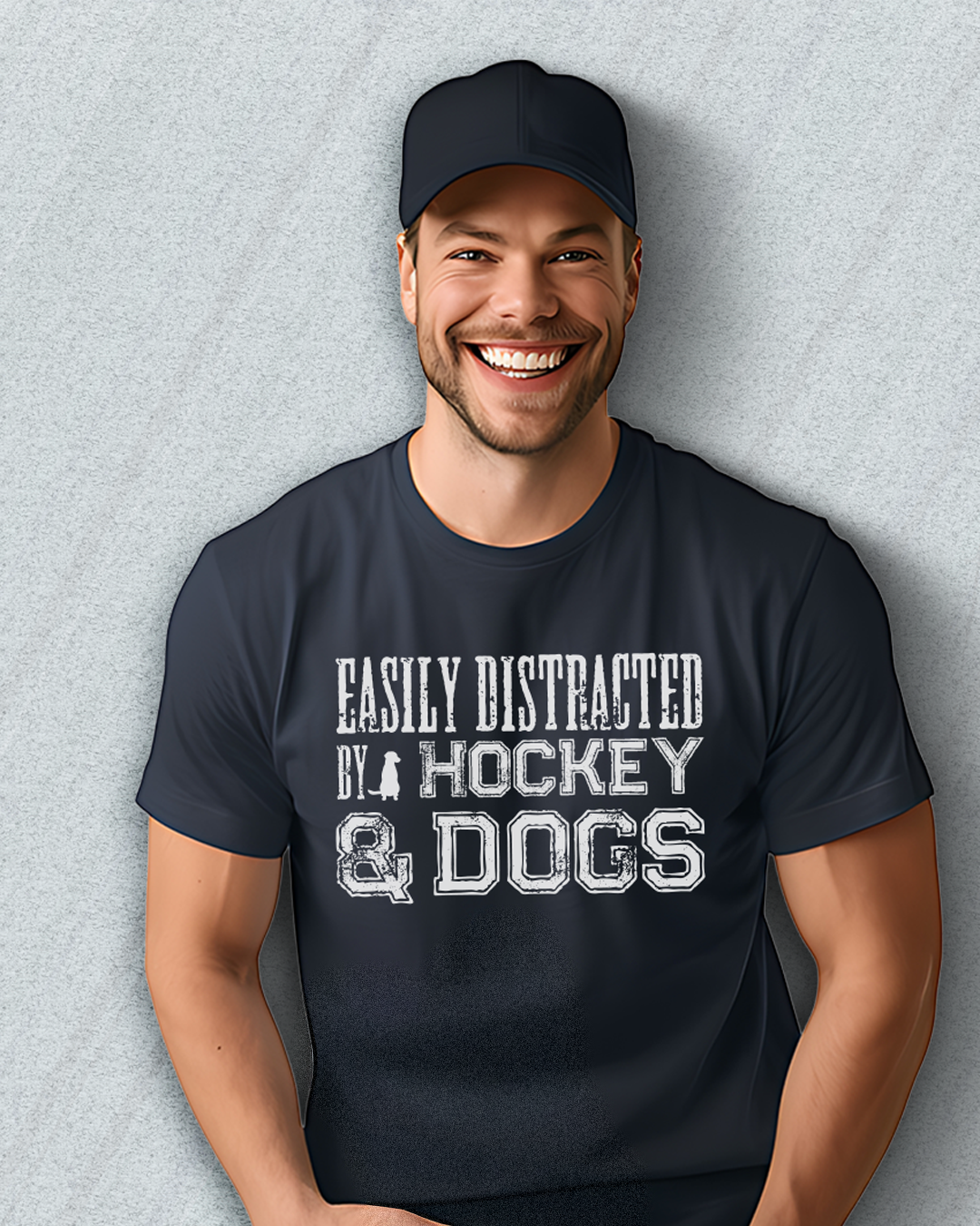 easily distracted by hockey and dogs