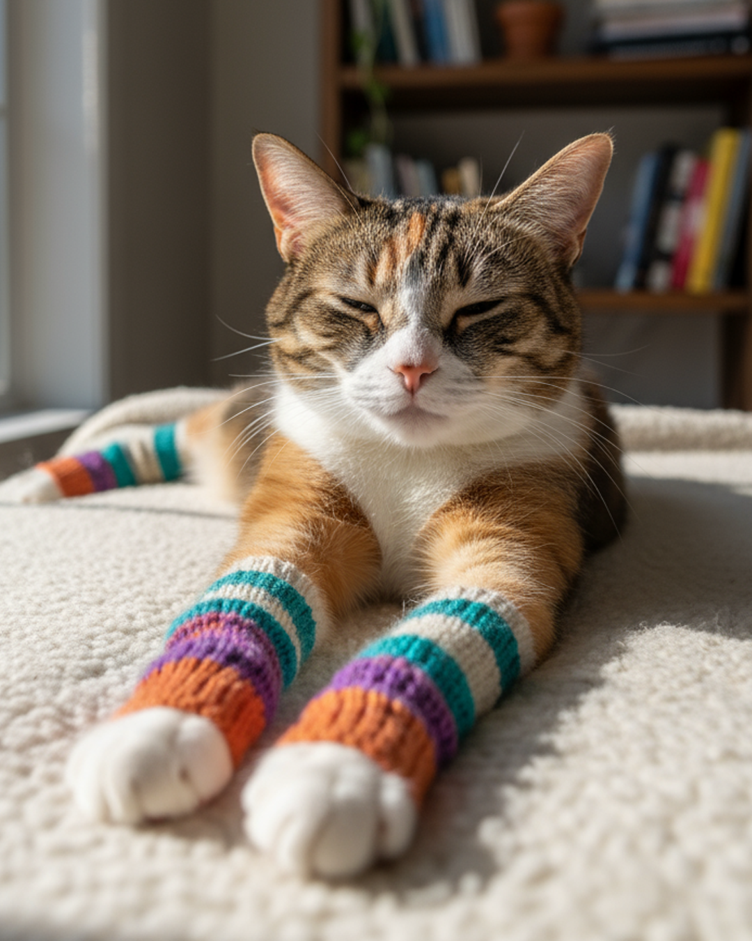 tiny treat gang cat leg warmers