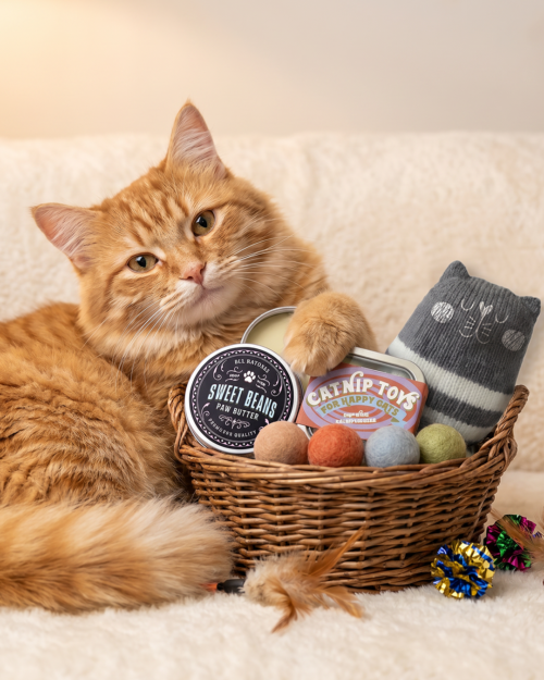 Spoiled Supreme Gift Basket for Cats by tiny treat gang